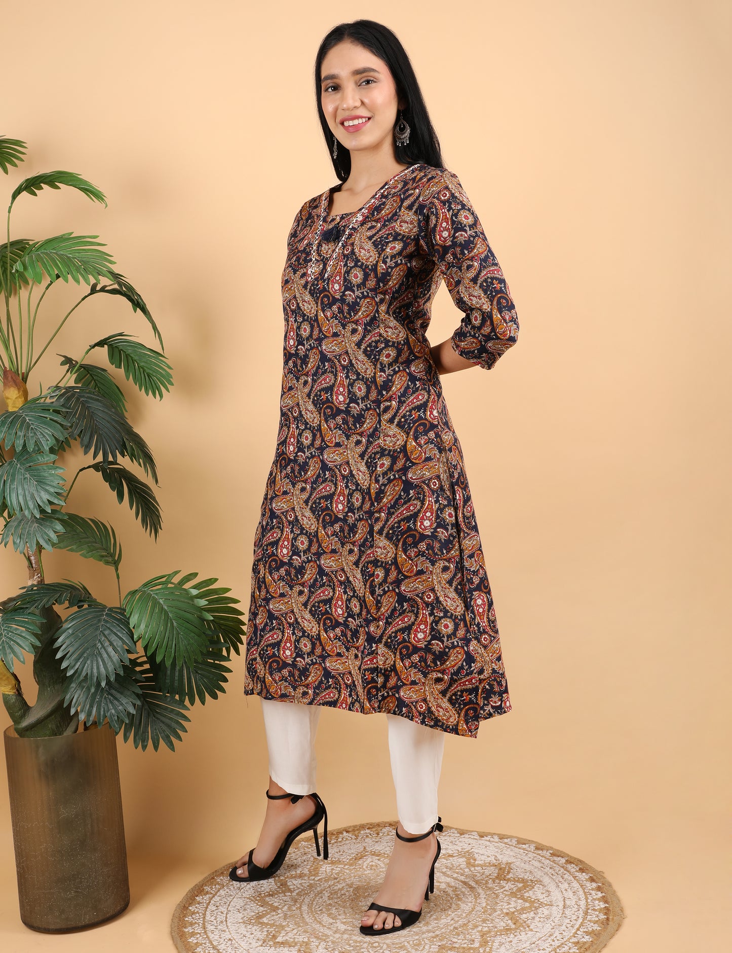 pure cotton printed kurti