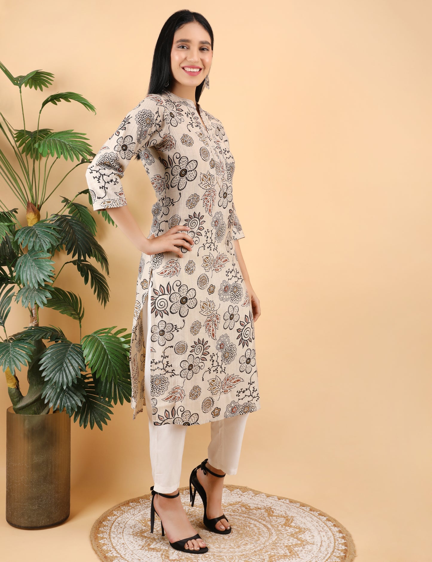 PRINTED COTTON KURTA