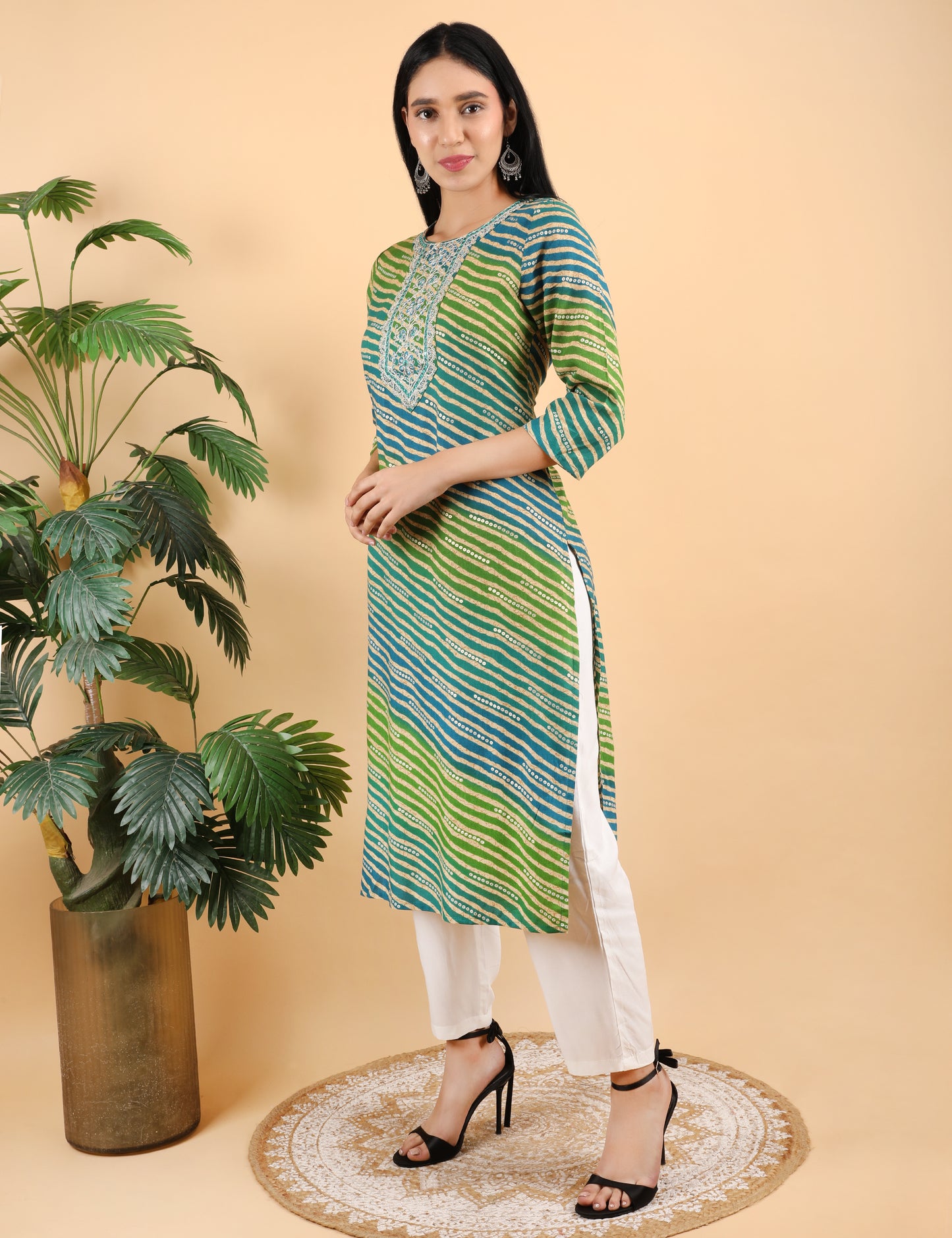 LAHARIYA PRINT COTTON KURTI