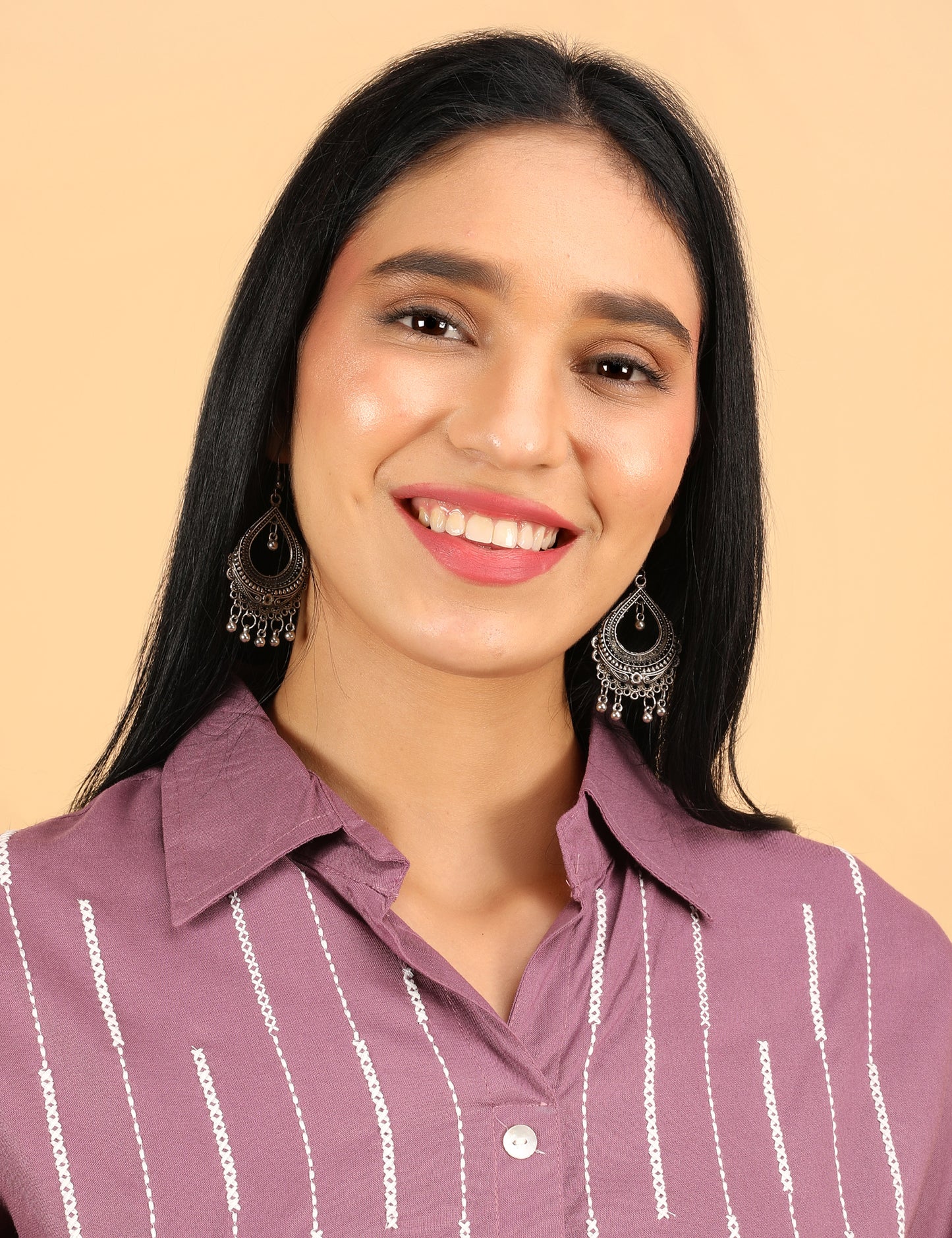 ELEGGANT COTTON  CO-ORD SET WITH THREAD EMBROIDERY