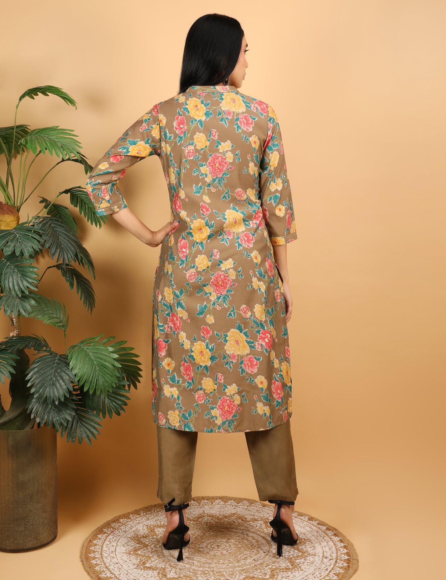 COTTON PRINTED KURTA SET