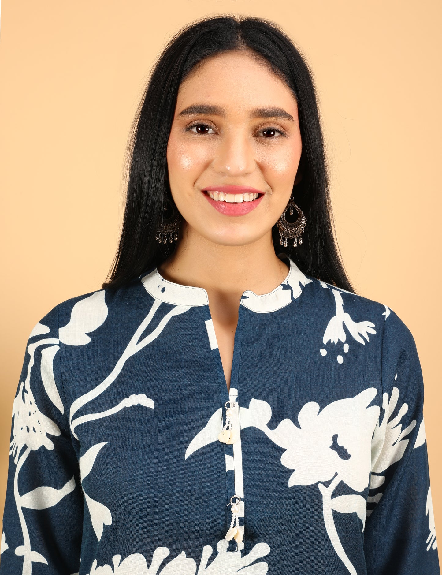 NAVY BLUE COTTON  CO-ORD SET