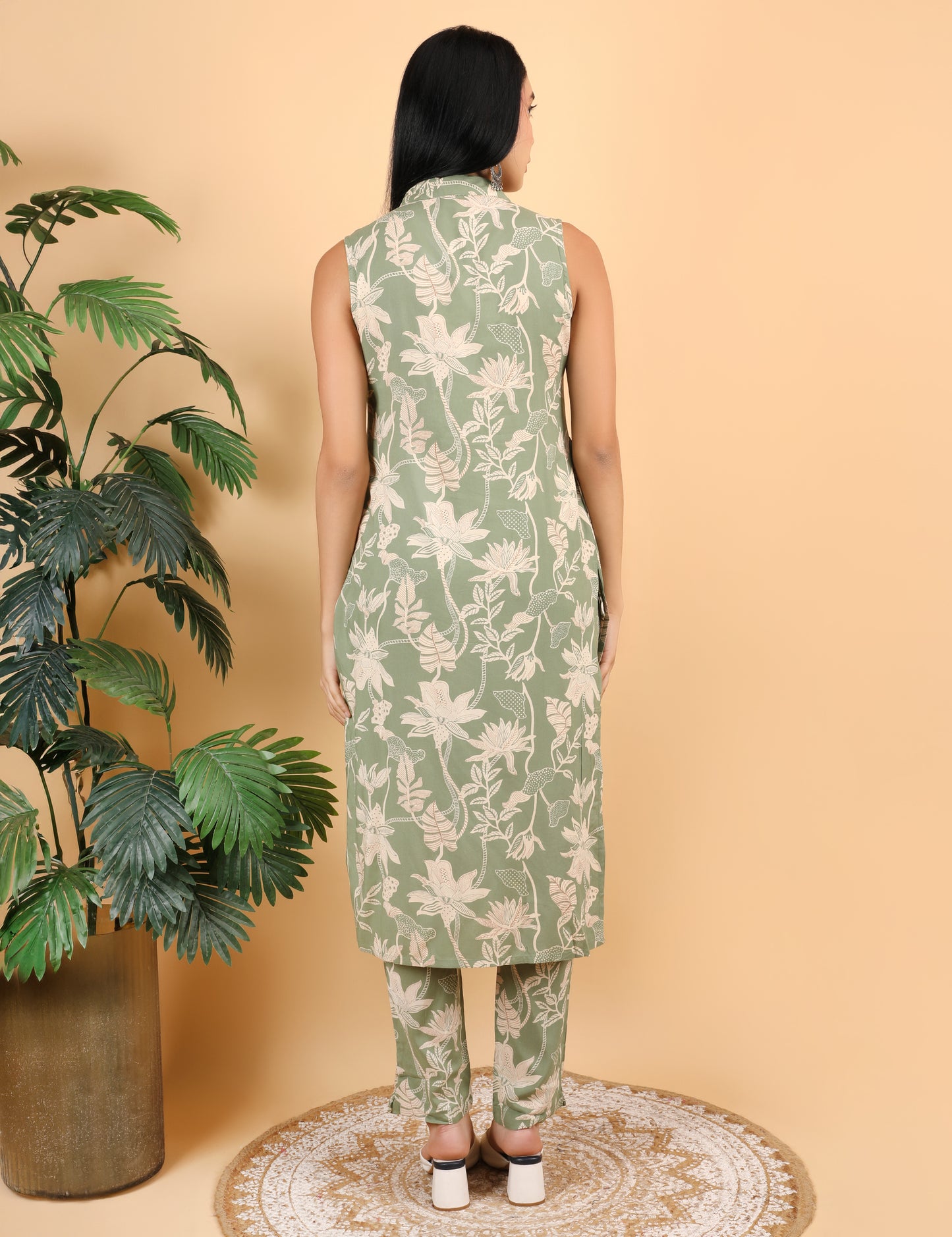 SAGE GREEN COTTON CO-ORD SET