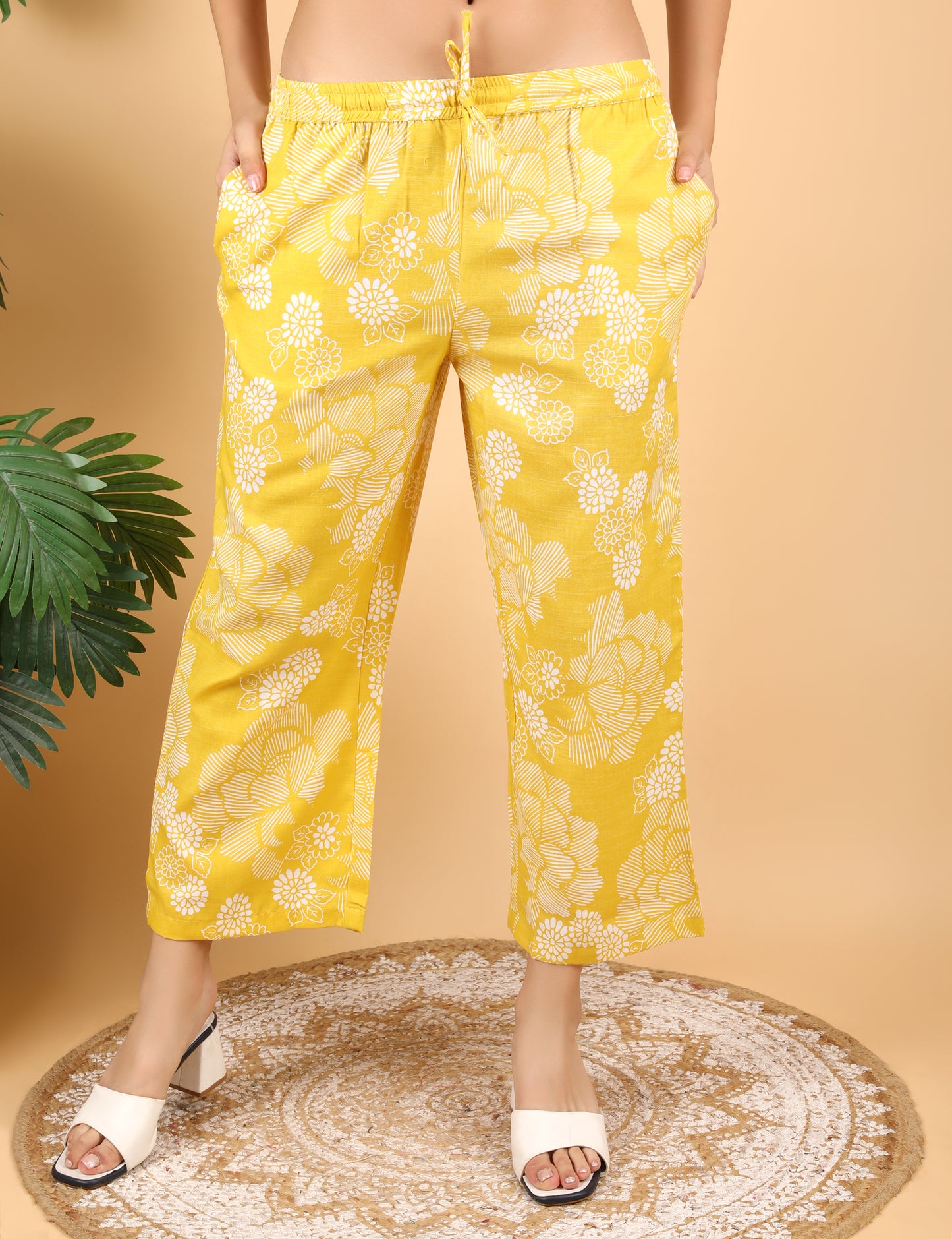 YELLOW  FINE COTTON CO-ORD SET