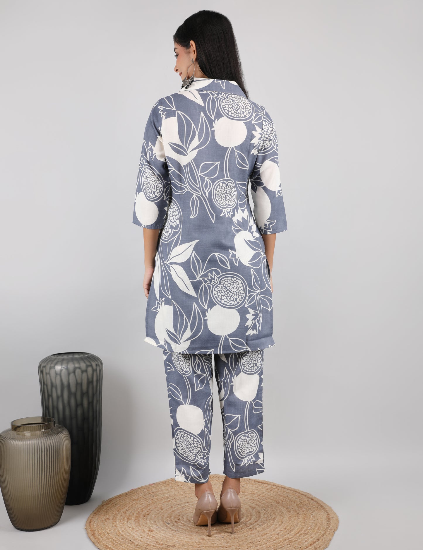 GREY COTTON CO-ORD SET