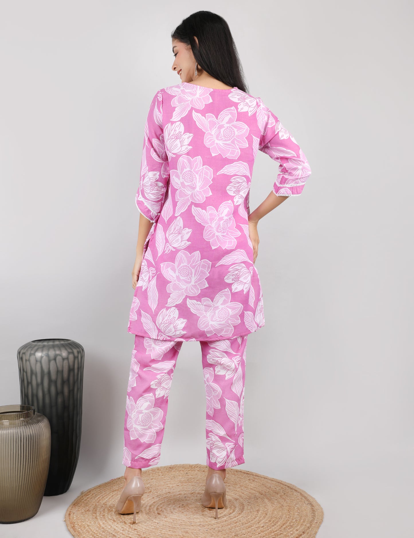 MOUVE PINK COTTON CO-ORD SET