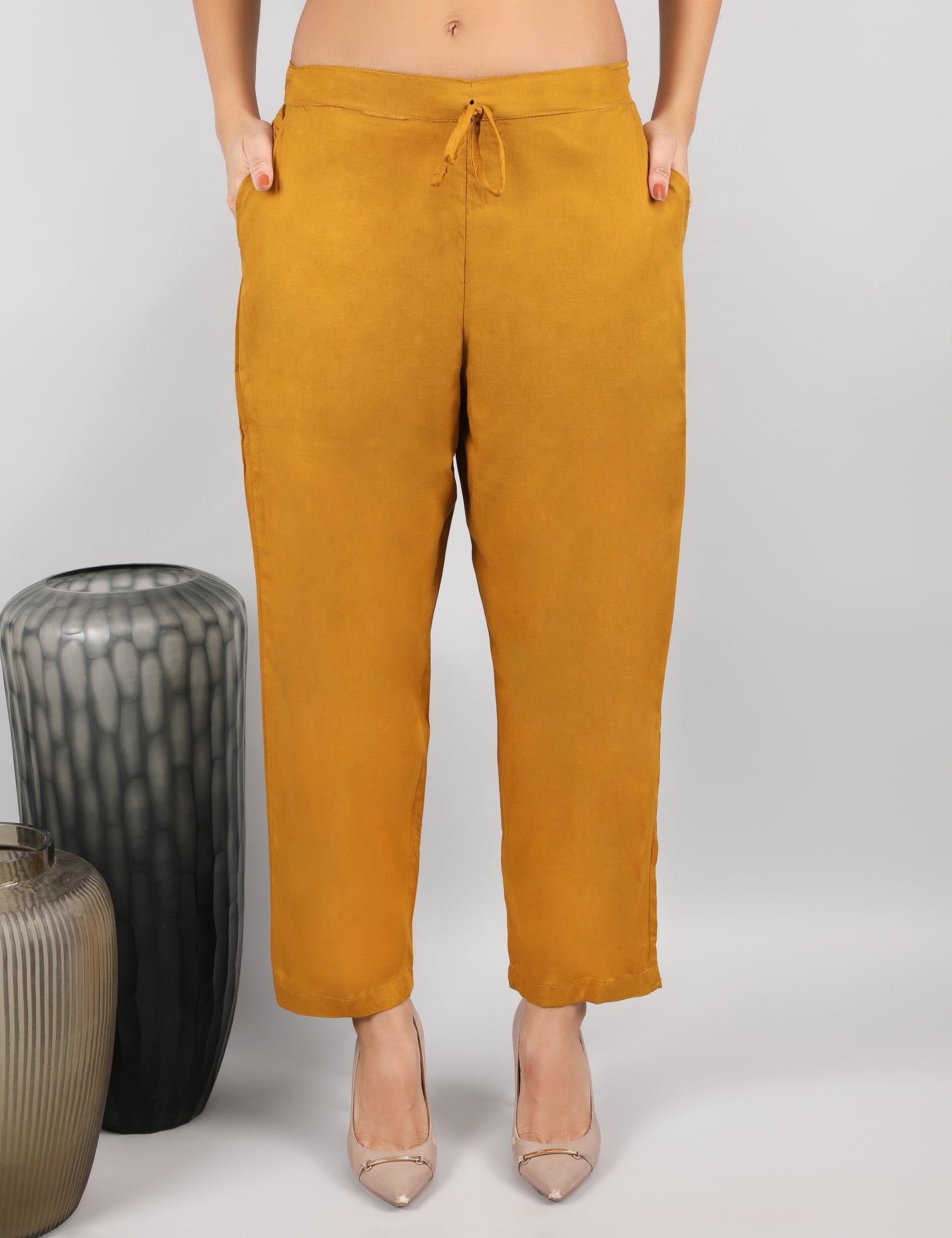 MUSTARD COTTON CO-ORD SET FOR WOMEN
