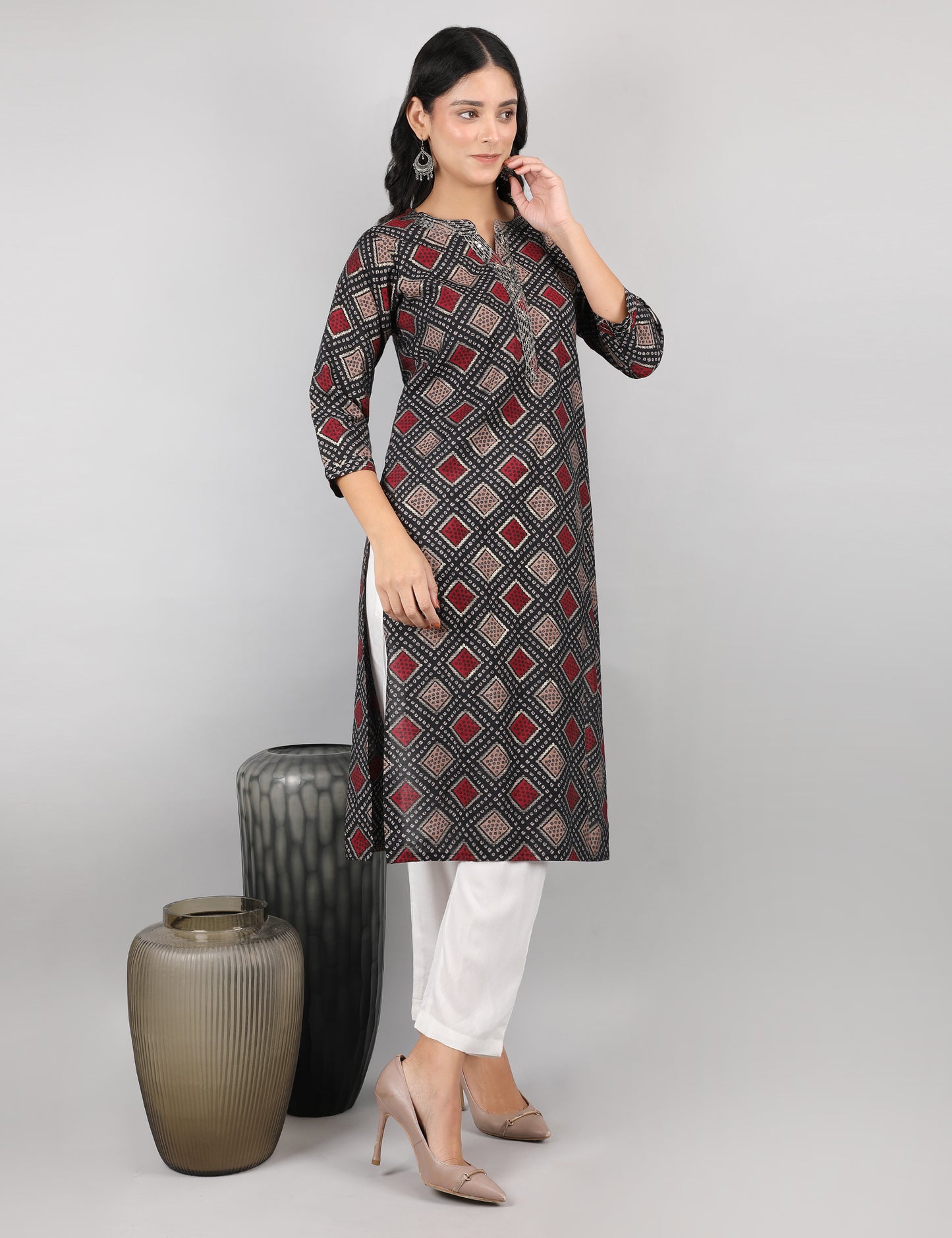 BLACK KURTA FOR WOMEN